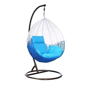 airwing swing chair the ultimate single seater swing chair with standcushion amp hook for indoor amp outdoor relaxation in living roomsbalconiesgardenspack of 1 multicolour - rattan