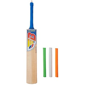 kashmiri willow cricket bat extreme with bhajji bat grip coil set of 3