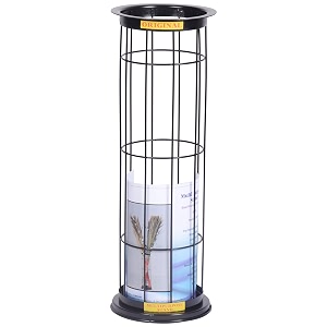 metal broom stand black 1 piece