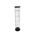 Metal Broom Stand, Black (1 Piece) (Large)