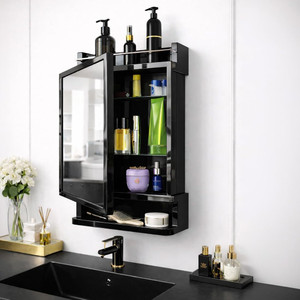Bhakti Bathroom Organiser with Mirror Cabinet -
