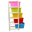 Bhakti Plastic Multipurpose Storage Modular Drawer with Large Space and Anti-Slip Shoes (5)