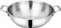bhalaria Triply Stainless Steel Kadai | 3-Layer Stainless Steel + Aluminium Core | Kadhai 18 cm diameter 1.3 L capacity (Stainless Steel, Induction Bottom)