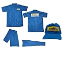 Bharat Gas Delivery Boy Uniform Combo Set | Shirt + Pant + Cap | Poly Cotton Regular Fit Workwear with Bharat Gas Logo |