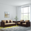 Bharat Lifestyle Fabric 3 + 1 + 1 Sofa Set