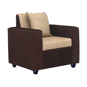 Bharat Lifestyle Tulip 1 Seater Fabric Sofa