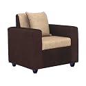 Bharat Lifestyle Tulip 1 Seater Fabric Sofa