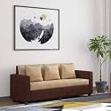 Bharat Lifestyle Tulip 3 Seater Fabric Sofa