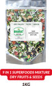 Bharat Super Foods Premium Dry Fruits, Nuts & Seeds Mix (Super Healthy Mix 9 IN 1) - 100% Natural 1kg Pouch Pack Assorted Seeds & Nuts