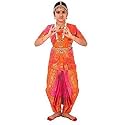 BHARATANATYAMWORLD Bharatnatyam Readymade China Silk for Fancy