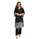 BHARVITA Women39s Cotton Lucknowi Embroidered Chikankari Work