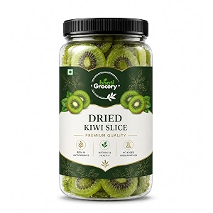 bhati grocery dried kiwi slices 500gm  premium kiwi fruit dry  naturally sweet amp tangy  soft amp chewy fruit snack  ideal for snacking desserts baking amp trail mix