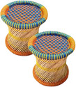 Bhavishya Handmade Bamboo Stool for HomeOffice 
