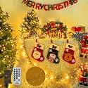 BHCLIGHT 100FT 2000LED Cluster Christmas Lights with Remote, Warm White