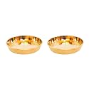 BhogPrasad Prasadam Brass Plate Size 2.5 inch