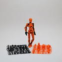 Bhootia Dummy 13 Action Figure Robot |Build Yourself Toy|3D Printed (5.25inches) Orange