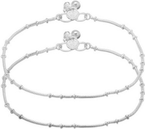 BhoriwalAndSons Beautiful Silver Plated Bridal Payal For