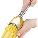 Stainless Steel Corn Peeler with Ergonomic Ultra Sharp Blades for Effortless Kernel Removal | Stripper Corn Remover Cutter Peeler