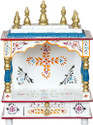 Bhumika (Mandir) Temple for Home Pooja, Aarti Door & Drawer Solid Wood Home Temple (Height: 55.88, DIY(Do-It-Yourself))