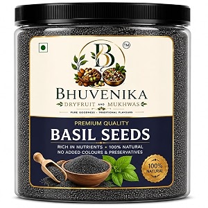 bhuvenika dry fruits amp mukhwas basil seeds  tukmaria seed  sabja seeds  reduces body heat 1000 grams