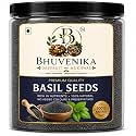 Bhuvenika Dry Fruits &amp; Mukhwas Basil Seeds | Tukmaria Seed | Sabja Seeds | Reduces Body Heat (500, Grams)