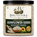 Bhuvenika Dry Fruits &amp; Mukhwas Premium Sunflower Seeds 1kg | Vitamin E Rich Super Seeds | High Fibre | Perfect for Snacking, Salads, Oats Topping &amp; Seed Cycling Source of Iron