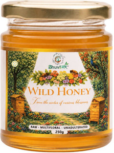 bhuvinam wild honey multiflora  100 pure  natural  raw  unprocessed 250 g
