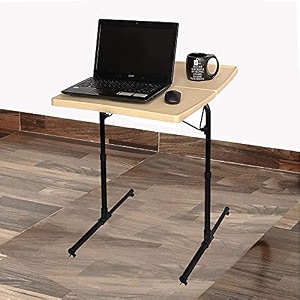 table dual top multipurpose laptop study dinning portable table strong adjustable height gold marblepowder coated