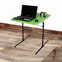 Table Dual Top Multipurpose Laptop Study Dining Portable Desk with Strong Adjustable Height (Green)