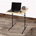Table Dual Top Multipurpose Laptop Study Dinning Portable Table Strong Adjustable Height (Gold Marble),Powder Coated