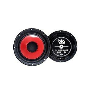 bia acoustics 6 inch woofer speaker pro series for car bookshelf amp tower speakers - pack of - 2