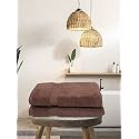 BIANCA Ultra Soft Zero Twist 100% Cotton Towel (Hygro Tech) -2pc Bath Towel (Paradiso) - Super Absorbent, Fluffy, AeroCore Organic Technology - for Men, Women, Gym, Kitchen Solid-Brown