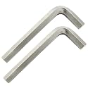 Biaungdo 12mm Silver Hex Key Wrench, 2 Pcs, L Shaped Allen Key Set