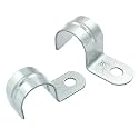 Biaungdo M25 Rigid Pipe Strap, 1 Inch, Zinc Plated Steel, 30 Pcs