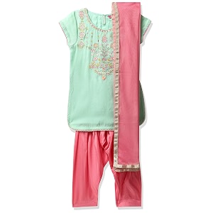 BIBA Cotton Girl Salwar Kurta Dupatta