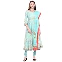 BIBA Cotton Printed Anarkali Semi-Formal Kurta With