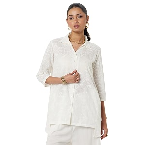BIBA Cotton Solid Straight Casual Kurtas