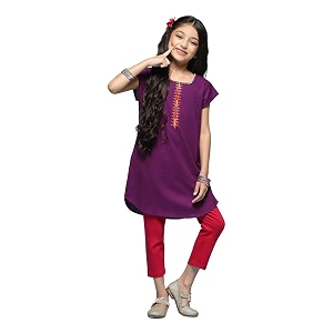biba girls kurta suit set