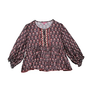 BIBA Girls Viscose Full Sleeves Printed Regular