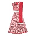 BIBA Girl Cotton Flared Printed Lehenga Set