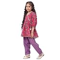 BIBA Girl Cotton Flared Printed Suit Set