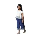 BIBA Girls Blend Regular Rayon Short Top