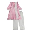 BIBA Girls Cotton Kalidar Kurta Narrow Pants