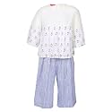 BIBA Girls Cotton Floral Short Top &amp; Culottes Set
