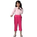 BIBA Girls Regular Mid Rise Cotton Blend