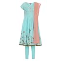 BIBA GIRL PRINTED FITTED KID(KW3216_SKY BLUE_11)