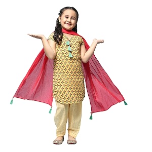 BIBA Girls Salwar Suit Set