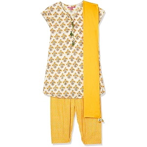BIBA Girls Salwar Suit Set