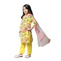 BIBA Girl Cotton Straight Printed Suit Set