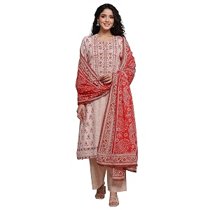 Biba Printed Cotton Straight Casual Kurta With
